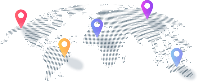 World map showing the regions covered by an XtreameHDTV IPTV subscription
